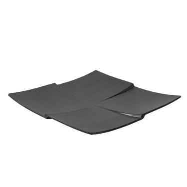 Imagem de Prato Quadrado 28cm Melamina 100% Profissional Gourmet Mix Preto