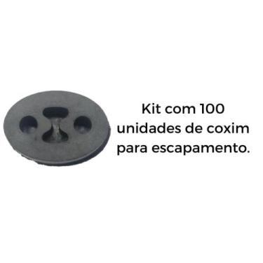 Imagem de Kit 100 Unidades Borracha Escapamento Carro Palio/Siena/Strada - VABAD
