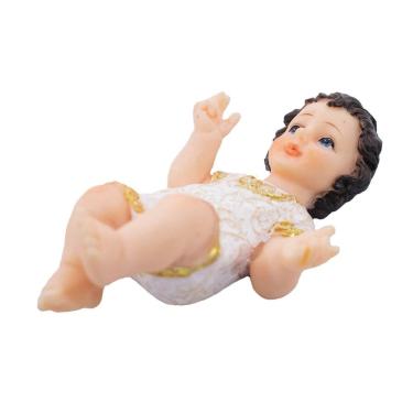 Imagem de Menino Jesus Solto Pequeno Presépio Natal 9 Cm  Resina