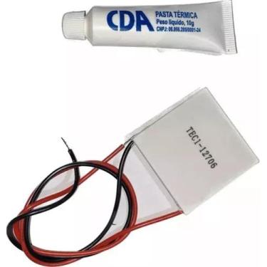 Imagem de Pastilha Peltier Tec1-12706 + Pasta Térmica 10g - PELTIER PARALELO