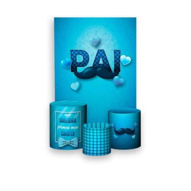 Imagem de Painel De Festa Vertical 1,50 x 2,20 + Trio De Capas Cilindro - Dia do