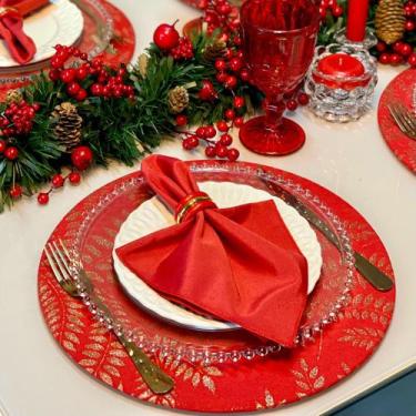 Imagem de Capas de Sousplat Supla e Guardanapo e Porta Guardanapo Mesa Posta de 