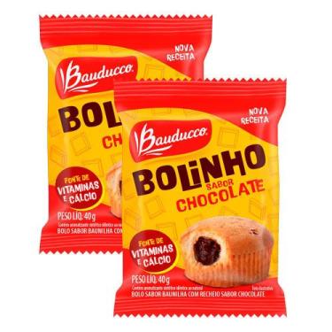 Imagem de Kit 2 Bolinho Bauducco Sabor Baunilha com Recheio de Chocolate 40g