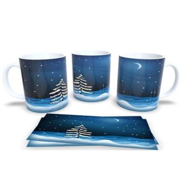 Imagem de Canecas de Porcelana Personalizadas Arvore de Natal - Estampa Sublimad