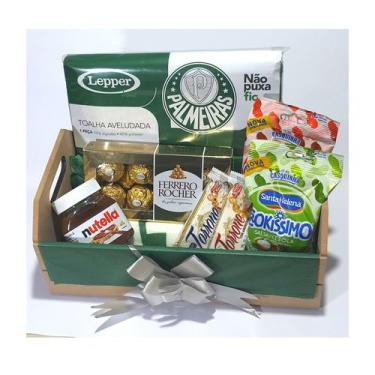 Imagem de Cesta Presente Times De Futebol Chocolates Toalha Lepper - Cesta de Pr