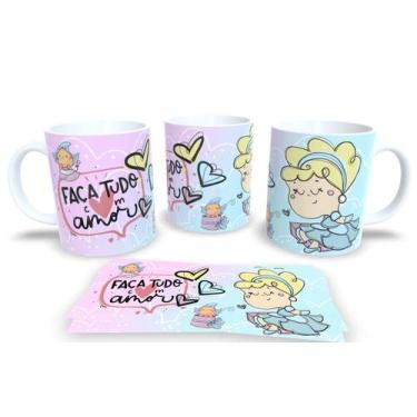 Imagem de Canecas de Porcelana Personalizadas Princesa Motivadas - Estampa Subli