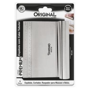 Imagem de Espatula Em Inox Premium Raspador De Massa Com Cabo Tubular - Original