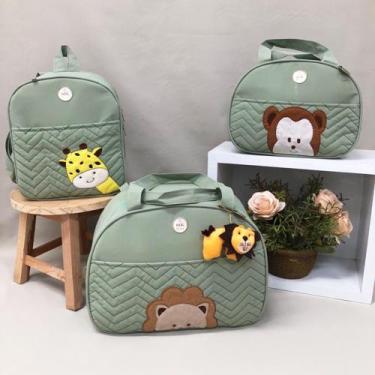 Imagem de Bolsa Maternidade safari com mochila - MK BABY, Verde