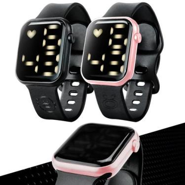 Imagem de Kit Relógio Feminino Digital Led Casual Prova Dágua Presente - Orizom