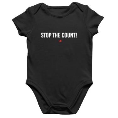Imagem de Body Bebê Algodão Stop the Count - Foca na Moda, Preto, P