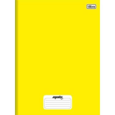 Imagem de Caderno Univ. 96 fls Amarelo Mais+ Brochura Capa Dura Tilibra, Unico