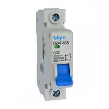 Imagem de Disjuntor Elgin ''Din'' Unipolar Dz47-63S - 32A. - Marca não Definida