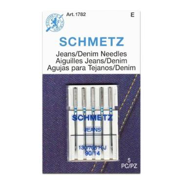 Imagem de Agulha Schmetz 90/14 Para Jeans Universal H 130/705 H-j N14 - Levolpe