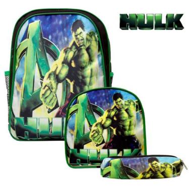 Imagem de Mochila Infantil Costas Menino Incrivel Hulk Marvel Toys 2U