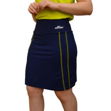 Imagem de Short Saia Moda Fitness Moda Evangélica Academia Caminhada Poliamida B