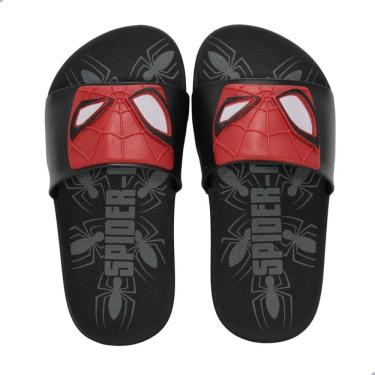 Imagem de Chinelo Infantil Grendene Kids Homem Aranha Preto