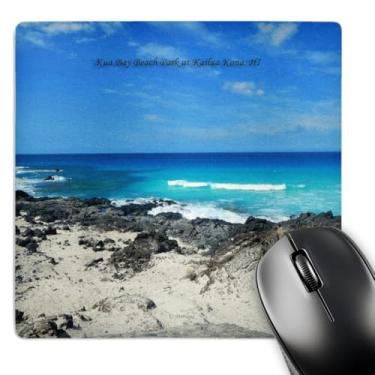Imagem de Mouse pad 3D Rose"KUA Bay Beach Park at Kailua Kona Hawaii" acabamento fosco - 20 x 20 cm - mp_107107_1