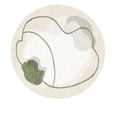 Imagem de Tapete redondo de veludo de cristal fácil de cuidar para quarto, cama, cobertor, sofá, mesa de centro, decoração para casa, SJR, 1.160 cm, 63 polegadas