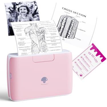 Imagem de Phomemo Impressora térmica portátil de 10 cm - impressora móvel Bluetooth sem tinta, suporta 2/3/10.2 cm de largura, 300 dpi, compatível com telefones, computador, ideal para documentos, notas,