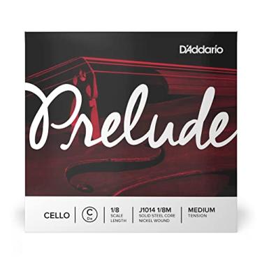 Imagem de D'Addario Corda C única para violoncelo Prelude, escala 1/8, tensão média