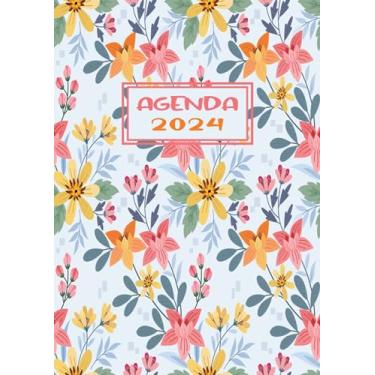 Imagem de Agenda Journalier 2024: Restez Organisé du 1er janvier 2024 au 31 décembre 2024 | Pages de Contacts, Emplois du Temps, Journal de Mots de Passe, Jours Fériés, Anniversaires et Bien Plus Encore !