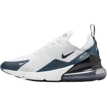 Imagem de Nike Tênis feminino Air Max 270 (HQ1646-100, branco/ardósia cinza/azul marinho), Branco/ardósia cinza/azul marinho, 34