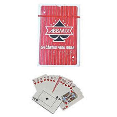 Imagem de Jogo de baralho unitário 54 cartas gibly0791 - ABBMIX, Vermelho