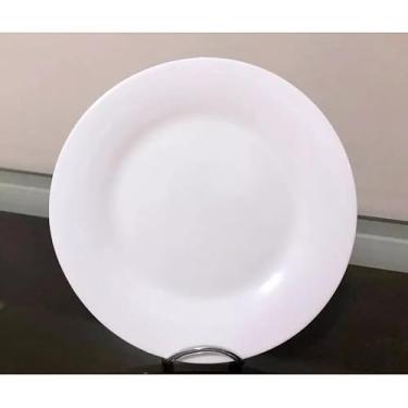 Imagem de Jogo 6 Pratos Vidro Opal Glass Elba Rasos Refeição 25cm
