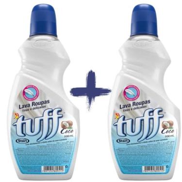 Imagem de Sabão Líquido Coco Tuff 500ml Limpa Perfuma e Protege Roupas Finas e D