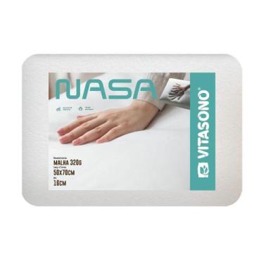 Imagem de Travesseiro Cervical Ortopedico Viscoelástico Nasa Alto Original - Vit