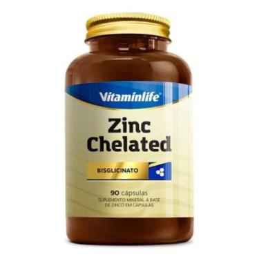 Imagem de Zinc chelated com 90 cápsulas  - VITAMIN LIFE