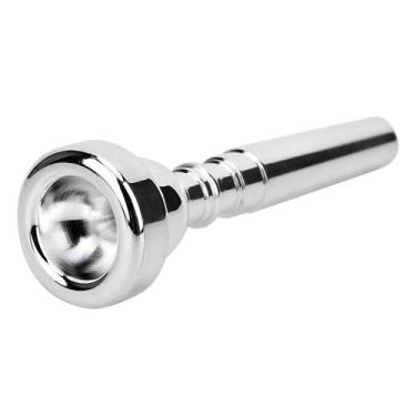 Imagem de Bocal De Metal Sopro Para Trompete Laqueado Cromado Modelo 3C - RPC