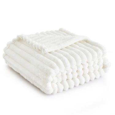 Imagem de Cobertor Throw Bedsure GentleSoft Cozy Branco - 125x150cm