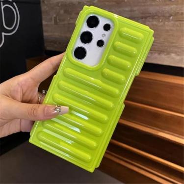 Imagem de HPQWN Para S24 Ultra Shockproof Case Soft Cover (Para S24 Ultra/Verde Fluorescente)