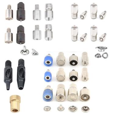 Imagem de Conjunto de moldes de rebite, ilhós, ilhós e botões de pressão para máquina de prensa manual