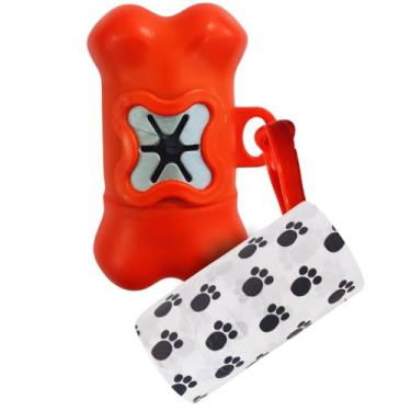 Imagem de Chalesco Napi Kit Higiene para Coleira (CT-01) para Cães 1 Porta-Saquinhos 2 Rolos Plásticos (Cores Sortidas)