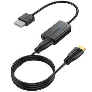 Imagem de AUTOUTLET Conversor Wii para HDMI 1080P com cabo HDMI de alta velocidade de 1,8 m, adaptador HDMI Wii2 com indicador azul, saída de vídeo e áudio com conector de áudio de 3,5 mm compatível com