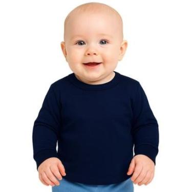 Imagem de Camiseta Manga Longa Com Punho Bebê Menino Kyly-Masculino