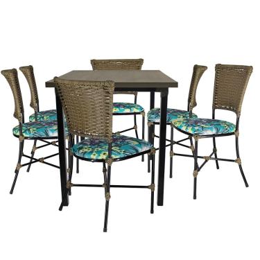 Imagem de Mesa Cozinha Cadeiras Gramado Pequi Jogo De Jardim