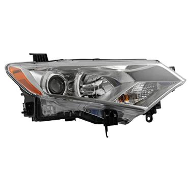 Imagem de TRQ Conjunto de farol direito do lado do passageiro compatível com Nissan Quest NI2503229 12-17