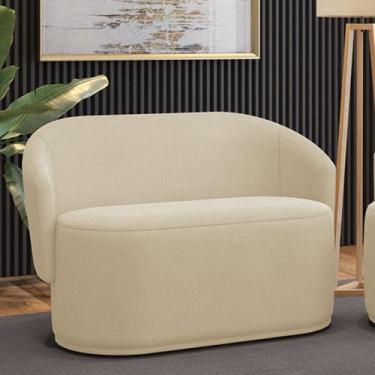 Imagem de Sofá 2 Lugares Namoradeira Orgânica para Sala Malu Suede M11 - D'Rossi