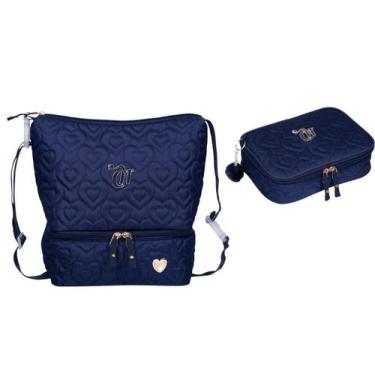 Imagem de Kit Escolar Capricho Love + Lancheira Térmica + Estojo Box - Sestini