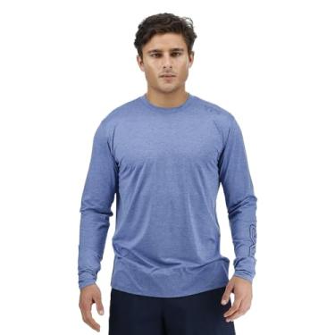 Imagem de TYR Camisa de sol longa masculina TSMLS7A155XXL cinza/azul XGG