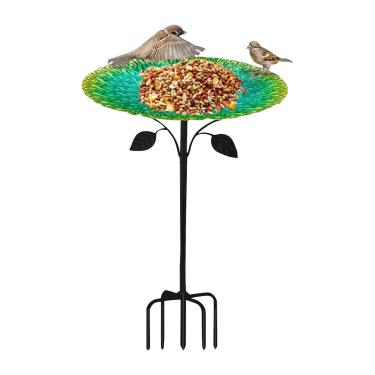 Imagem de Alimentador De Aves Exterior - Bebedouros E Alimentadores Externos De Metal,Recipiente Multifuncional Para Alimentação De Papagaios, Suprimentos Para Animais Para Varanda Jardim E Pátio