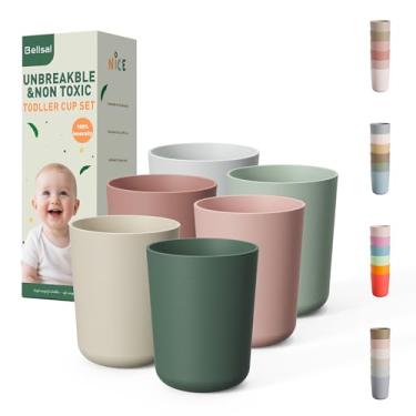 Imagem de Bellsal Conjunto de 4 copos infantis para crianças, roxo