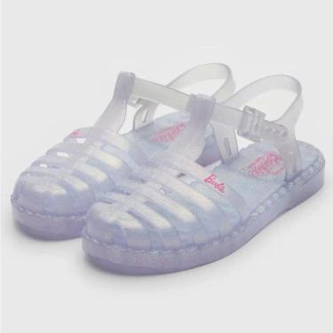 Imagem de Sandália Infantil Grendene Kids Barbie Duo Menina - Branca