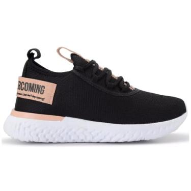 Imagem de Tênis Feminino Macio Esportivo Para Academia Meia de Caminhada Leve (Preto, BR, Adulto, Numérico, P, 34)