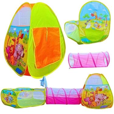 Imagem de Barraca Infantil Toca 3 Em 1 Tenda Animais Da Selva Castela