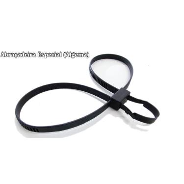 Imagem de Abraçadeira Cabeça Dupla Algema Nylon Unid