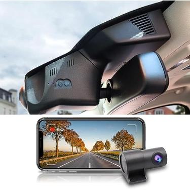 Imagem de Fitcamx Câmera frontal 4K + traseira 1080p para Land Rover Discovery Sport 2020-2024 S SE HSE R-dynamic (modelo 6245/L550), estilo OEM, gravação de loop duplo, WiFi e aplicativo, G-sensor, fácil de